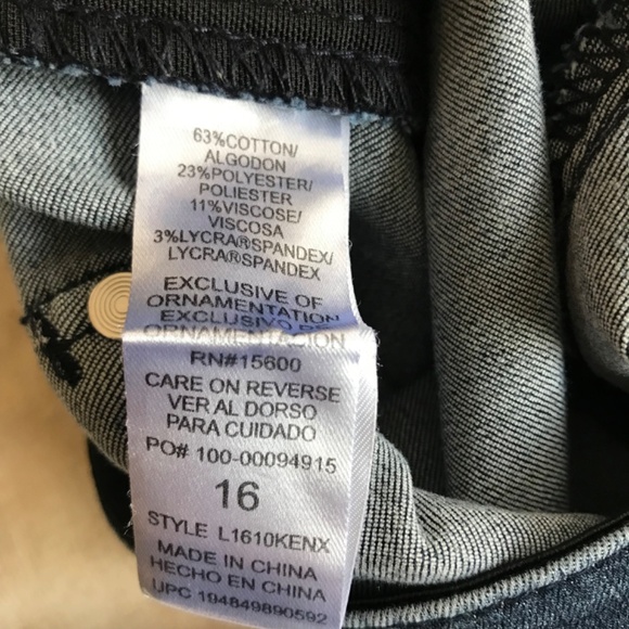 Wit & Wisdom Jeans Women’s 16 ‘Ab’Solution Dark Wash denim Skinny elastic waist - Picture 7 of 8